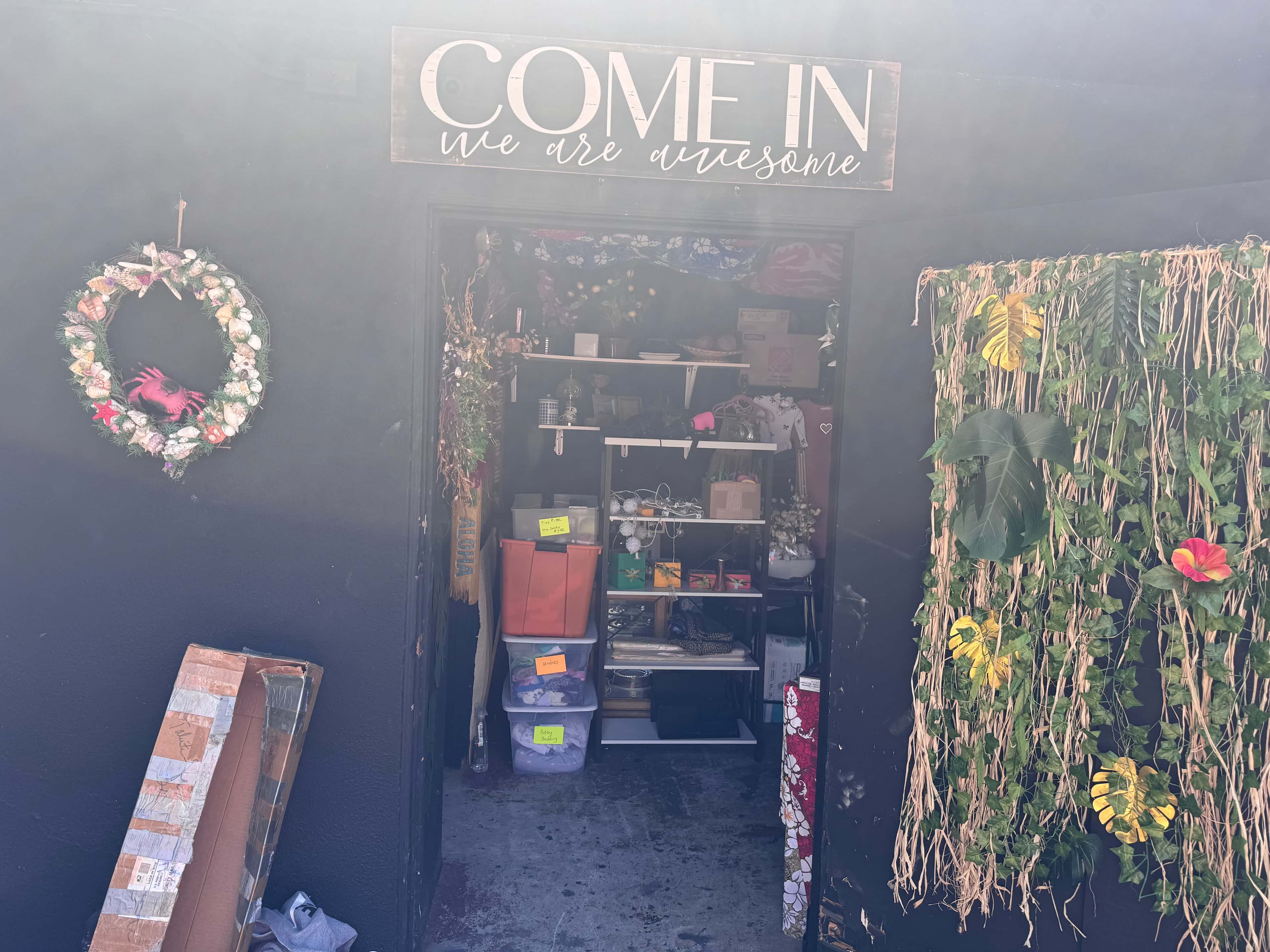 Thrift shop storefront