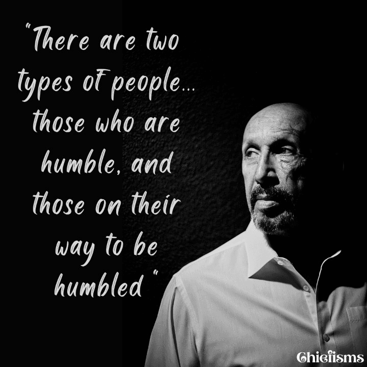 Chiefism is humbled